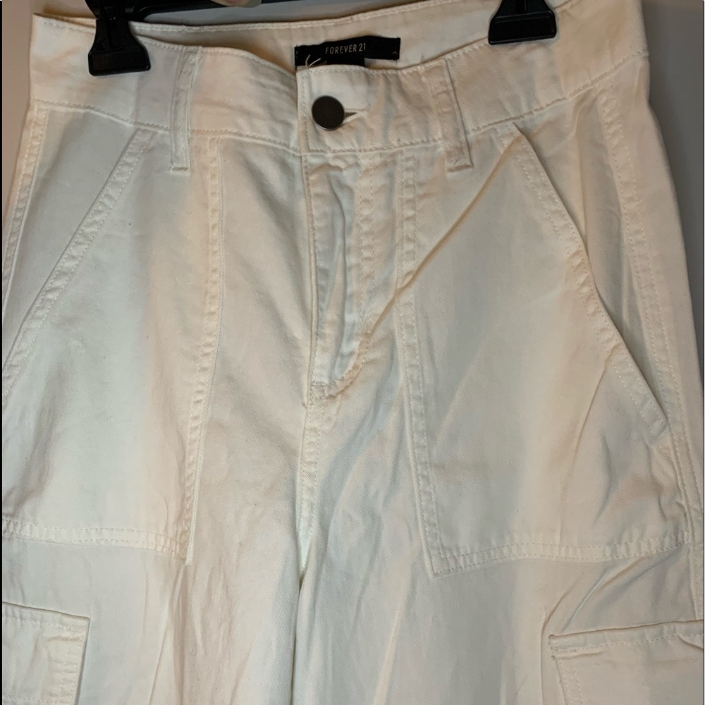 Forever 21 | Cargo Pants | Color: Ivory | Size: XS